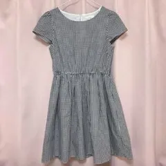 アースミュージックアンドエコロジー　ワンピース　ギンガムチェック ひざ丈