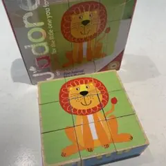 J’adore ジャドール 動物 キューブパズル 木製 パズル 知育