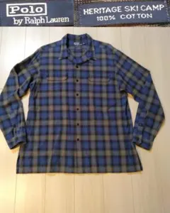 90s 【ラルフローレン】HERITAGE SKI CAMP オンブレチェック
