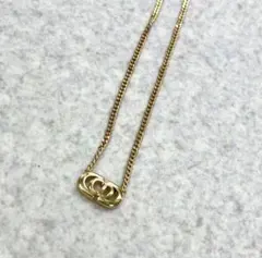 ChristianDior ディオール ネックレス CDロゴ ゴール
