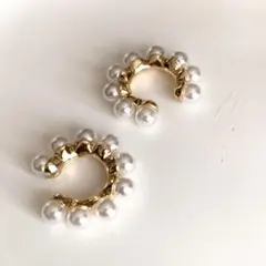 パール イヤーカフ　セット