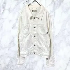 12849 YANUK ヤヌーク デニムジャケット Gジャン 白 S ホワイト