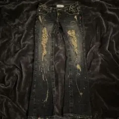 00s 平成y2kギャル男 パンツお兄さん系グランジarchiveドクロ 十字架