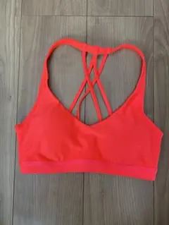 Under Armour スポーツブラ MD 蛍光オレンジ