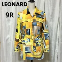 LEONARD レオナール シルク混 スプリングコート ベルト付 マルチカラーのサムネイル