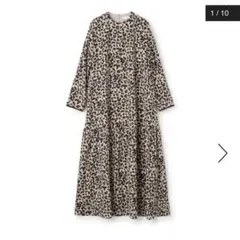 tomorrowland Ballsey レオパードプリント フレアワンピース