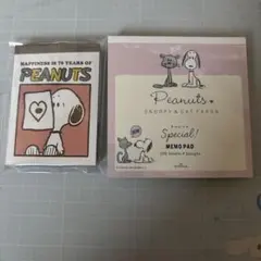 PEANUTS スヌーピー ミニメモパッド 75周年記念