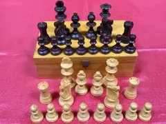 【希少】フランスLARDY社製・高級木製チェス駒（CHESS）