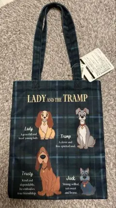 【新品未使用】ディズニー わんわん物語 トランプ レディ トートバッグ