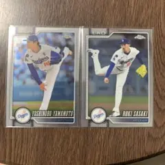 山本由伸 佐々木朗希 2026 topps chrome 2枚セット