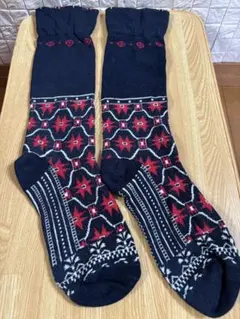 キャピタル KAPITAL幾何学模様 ソックス