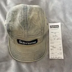 supreme washed chino twill camp cap デニム