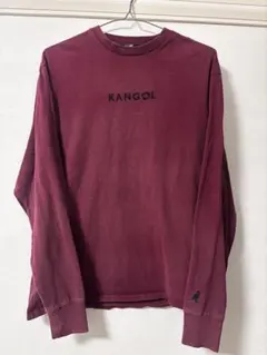KANGOL カンゴール 刺繍 ロンT ボルドー M