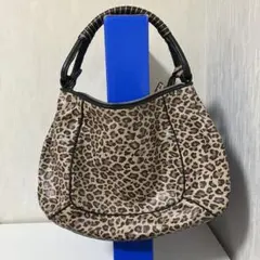 フェンディ レオパード 豹柄 FFロゴ 金具 ショルダーバッグ 大容量