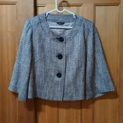 COMME CA ISM ノーカラージャケット Mサイズ グレー系