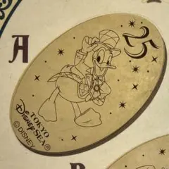ディズニー　スーベニアメダル　シー25周年　ドナルド