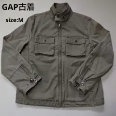 【GAP】古着/カーキ/ ミリタリージャケット/Мサイズ