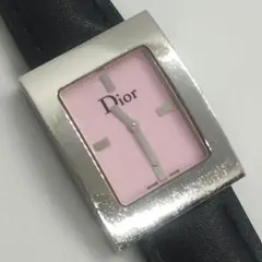 稼働◎新品電池◎ベルト交換済　Dior　マリス　クォーツ　D78-109　ピンクのサムネイル