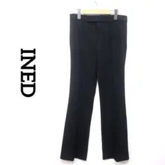 INED イネド　スラックス　ストレッチパンツ　黒　Mサイズ/C248