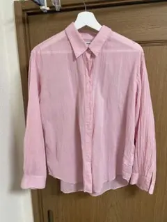 UNIQLO INES DE LA FRESSANGE ピンク長袖シャツ L