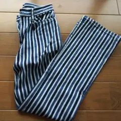 80s 90s USA製 ストライプ柄 ブーツカットパンツ vintage