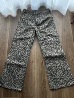H&M ガールズヒョウ柄 ロングパンツ 152