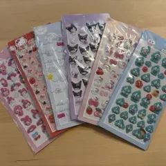 z*x様 新品 サンリオ ボンボンドロップシールシール 6枚セット