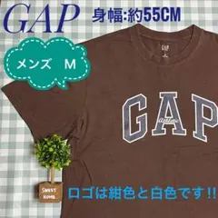 【美品】ギャップ　GAP　半袖Tシャツ　メンズ　こげ茶色