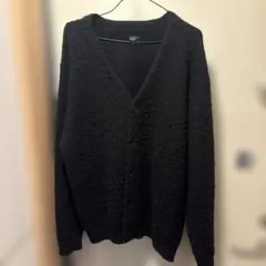 BEAMS ブラック モヘアカーディガン Sのサムネイル