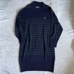 LACOSTE ラコステ ボーダー ニットワンピース