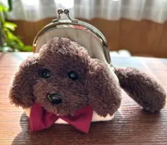 ふわふわわんちゃんがま口ハンドメイド