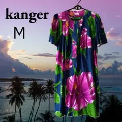 【kanger look】ワンピース ムームー 半袖 M〈レディース〉