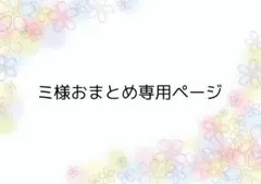 ミ様おまとめ専用ページ