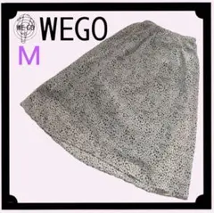 WEGO VINTAGE 豹柄　レオパード　シフォン　フレア　ロングスカート　M
