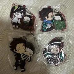 鬼滅の刃 ラバーストラップ 4個セット