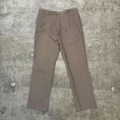 古着　千鳥柄ブラウン スラックス メンズ