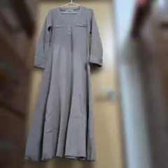 COCO DEAL ニットワンピース ロング丈 ベージュ