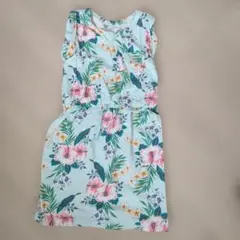 GAP フラワープリント ノースリーブワンピース 130cm