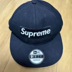 Supreme 9FIFTY SNAPBACK ブラックキャップ