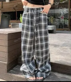 シーイン　shein パンツ　ワイドレッグパンツ 韓国 レース