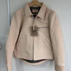 REAL SIMONS カタリナ レザージャケット 手作りエイジング加工Lサイズ 