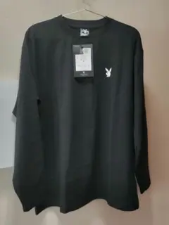 新品 PLAYBOY 長袖Tシャツ ブラック Mサイズ