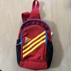 adidas ボディバッグ ワンショルダーバッグ レッド×イエロー×ブルー