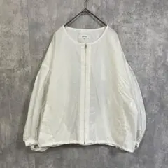 Mystrada マイストラーダ シアーブルゾン　フルジップ　オフホワイト　38