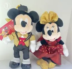お顔厳選! ミッキー&ミニーぬいぐるみキーホルダー 東京ディズニーリゾート店限定