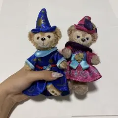 ダッフィーシェリーメイ ぬいぐるみバッジ