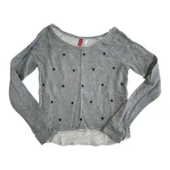 y2k 平成ギャル 星柄 刺繍 長袖 トップス フェアリーグランジ