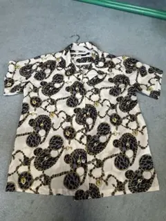 古着 柄シャツ サイズM