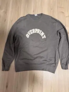 OVERPRINT スウェット M グレー