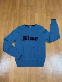 ブルーレーベルクレストブリッジ　ニット　ブルー